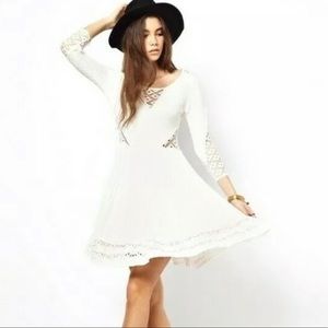 Free People To The Point Lace Dress - XS